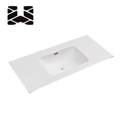 Comptoirs de salle de bain en résine faciles à nettoyer