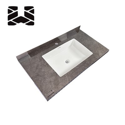 Comptoirs de salle de bain en ardoise faciles à nettoyer