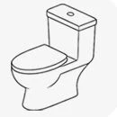 Toilettes de salle de bains